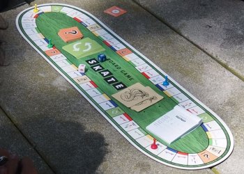 Desková hra pro líný skejtry, "Board Game of Skate"